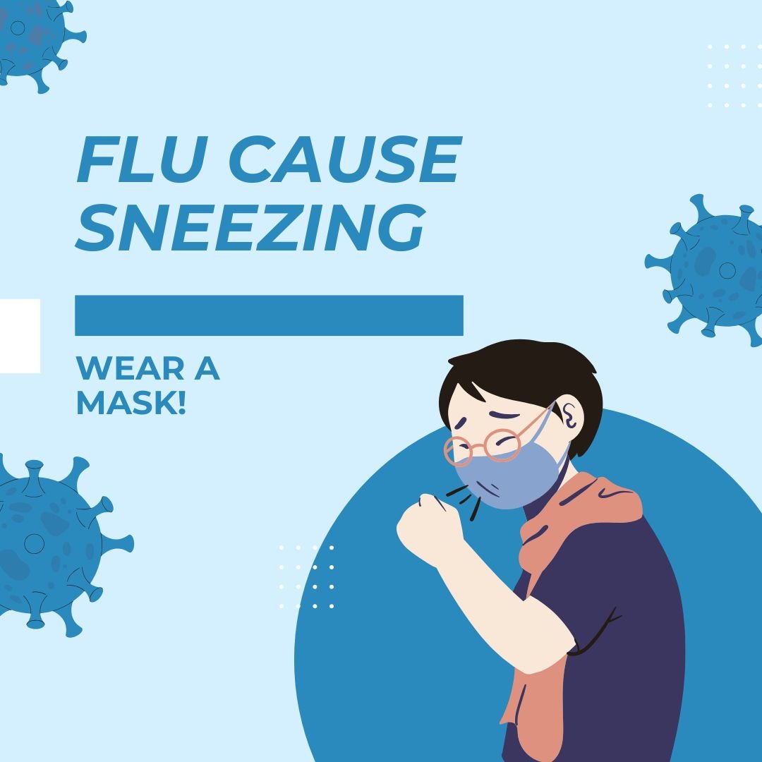 Flu Cause Sneezing