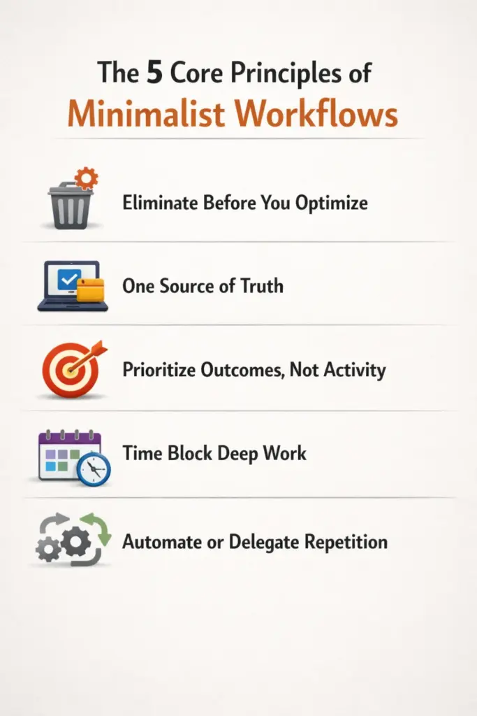 The 5 Core Principles of Minimalist Workflows