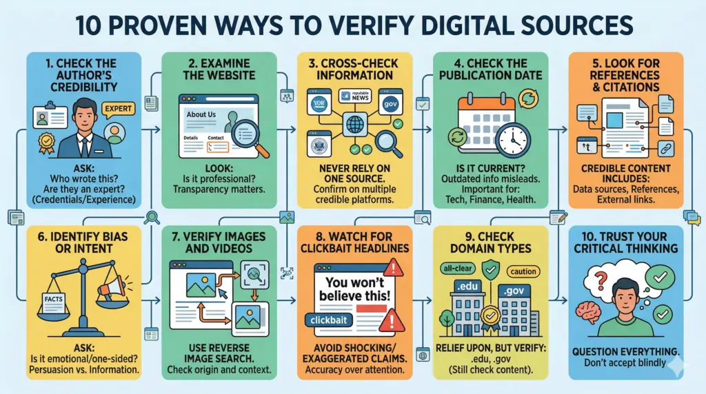 10 Proven Ways to Verify Digital Sources